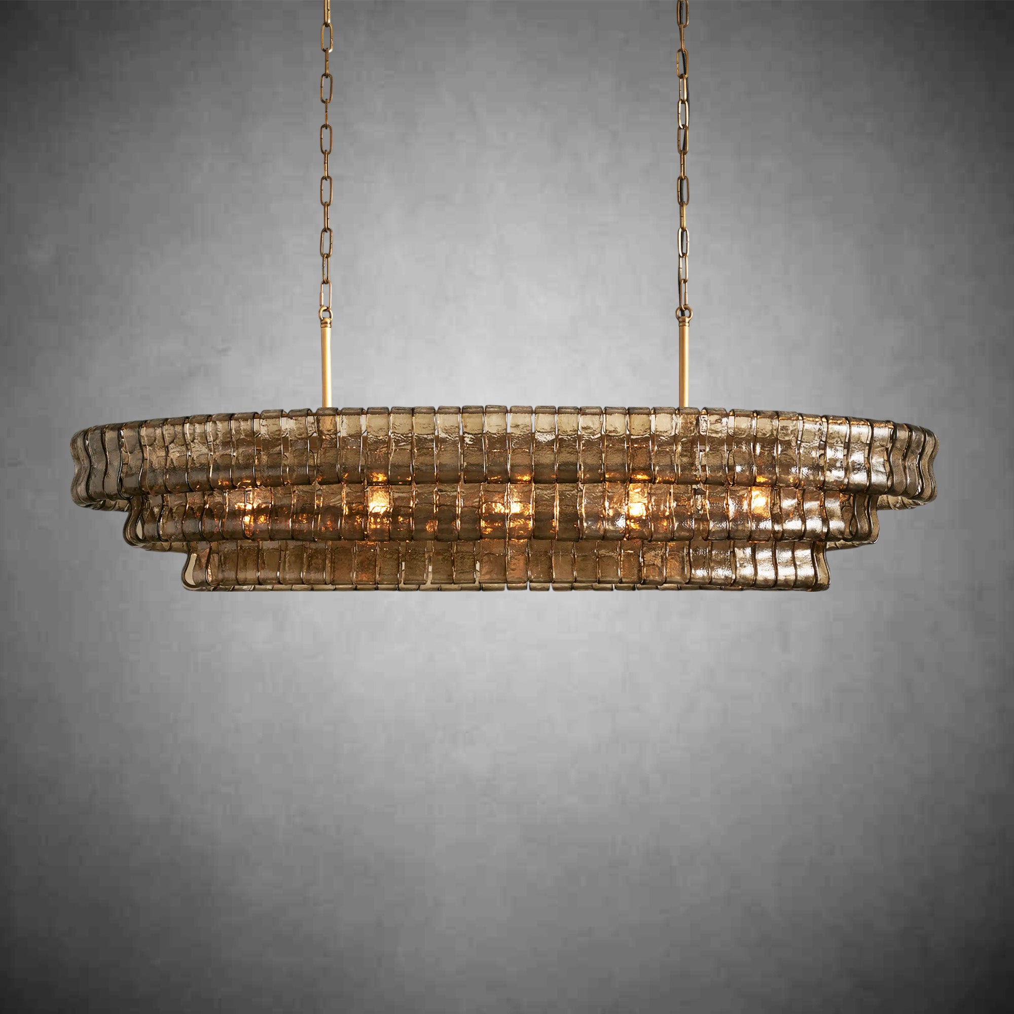 Ghiaccio Oval Chandelier 54''65''