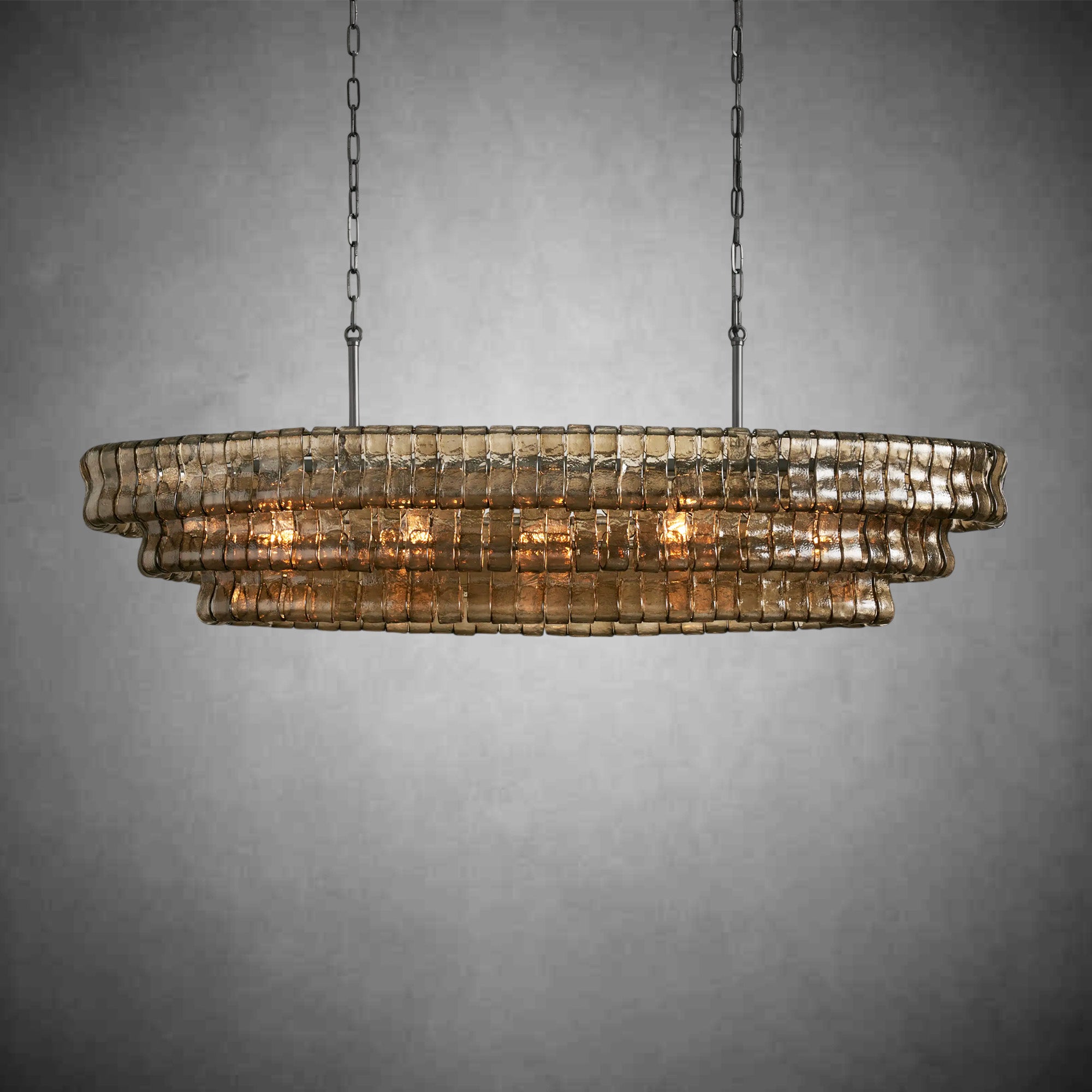Ghiaccio Oval Chandelier 54''65''