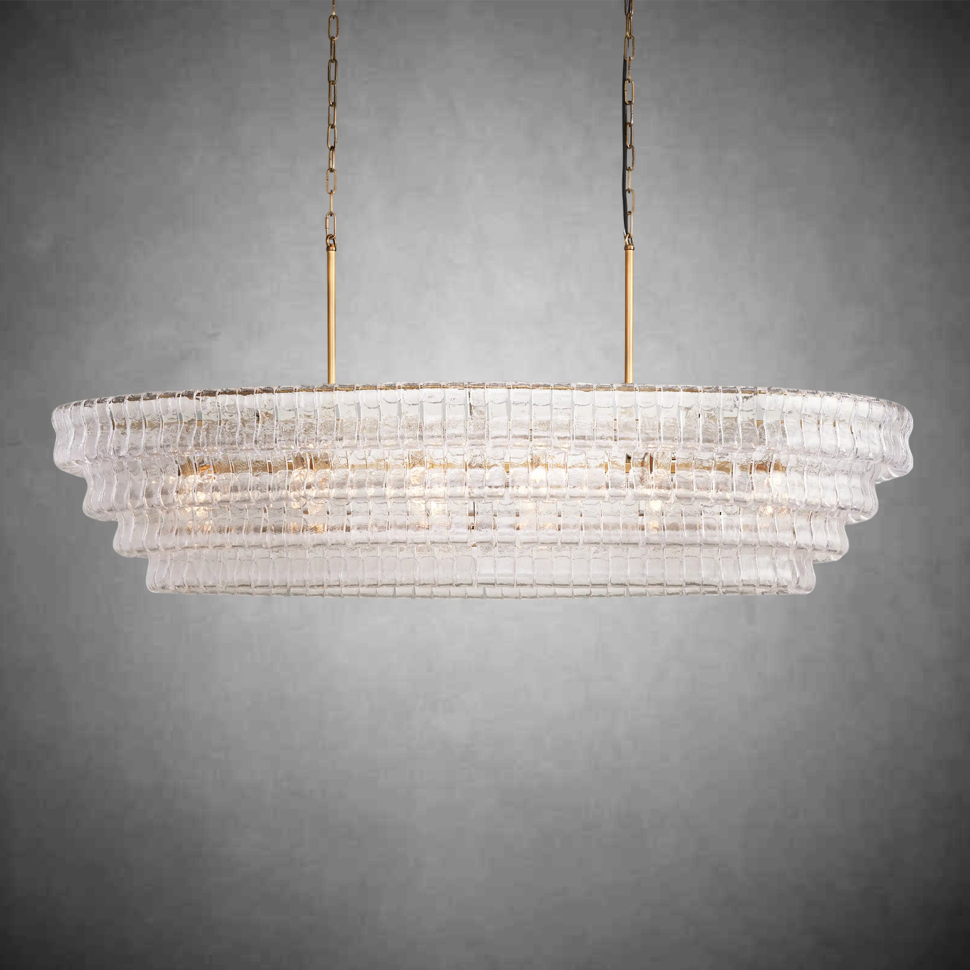 Ghiaccio Oval Chandelier 54''65''