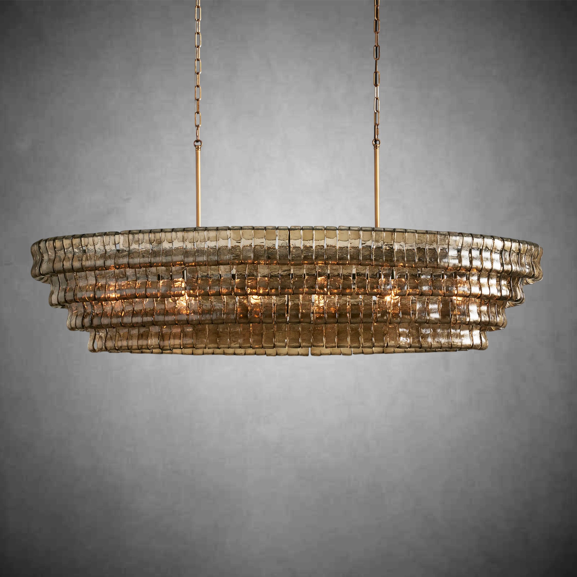 Ghiaccio Oval Chandelier 54''65''
