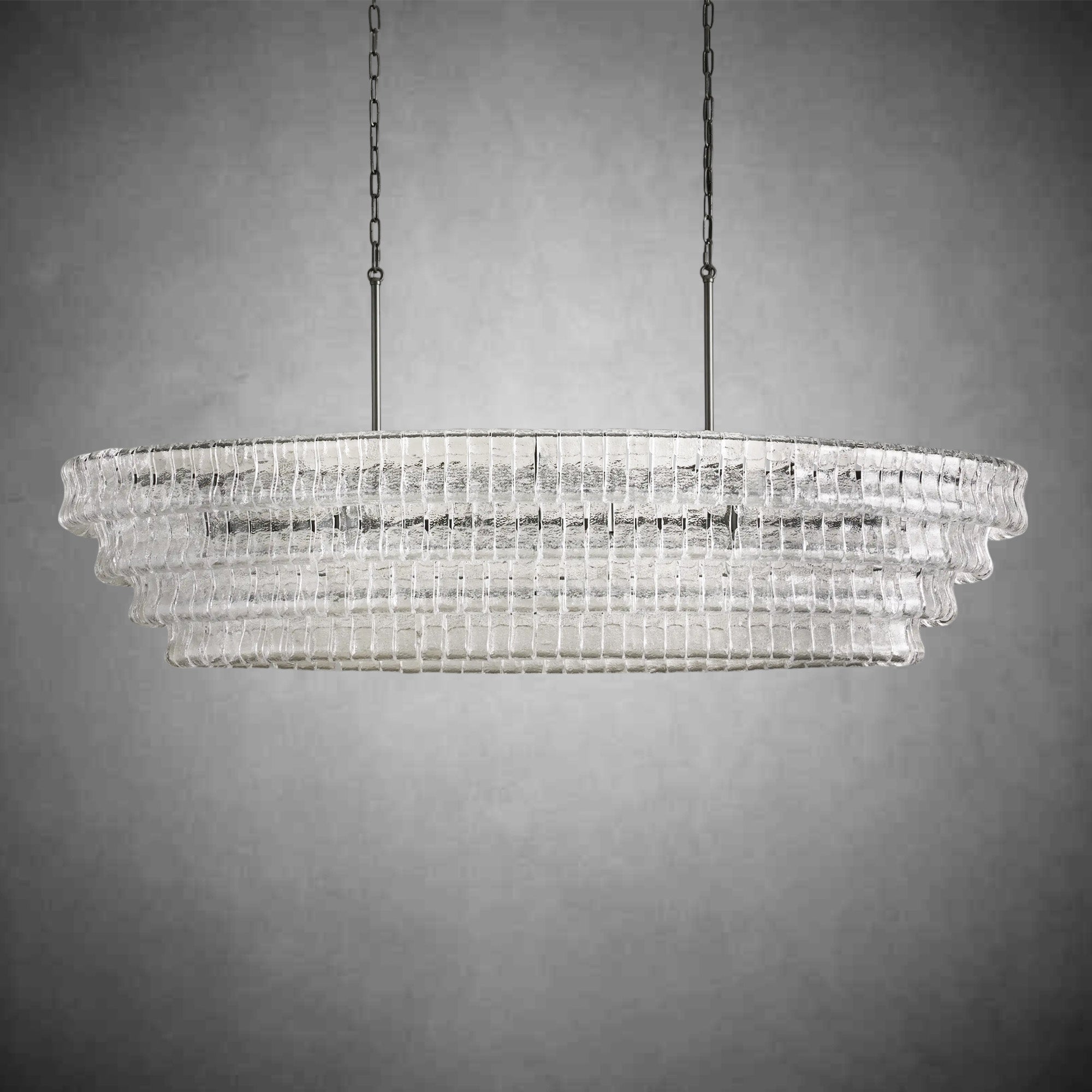 Ghiaccio Oval Chandelier 54''65''