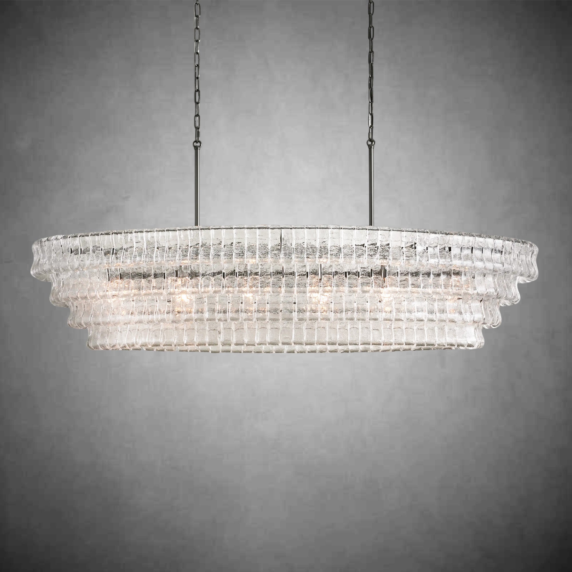 Ghiaccio Oval Chandelier 54''65''