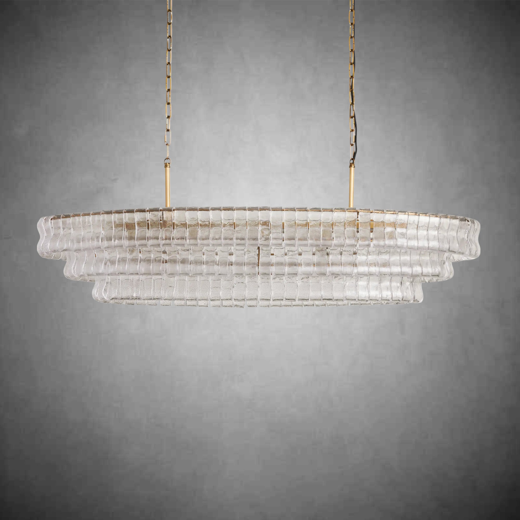 Ghiaccio Oval Chandelier 54''65''