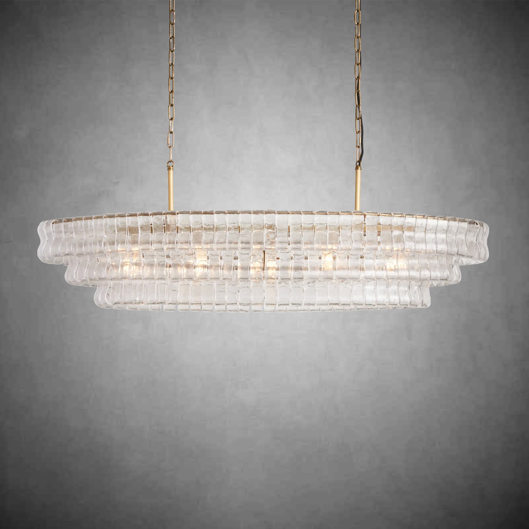 Ghiaccio Oval Chandelier 54''65''