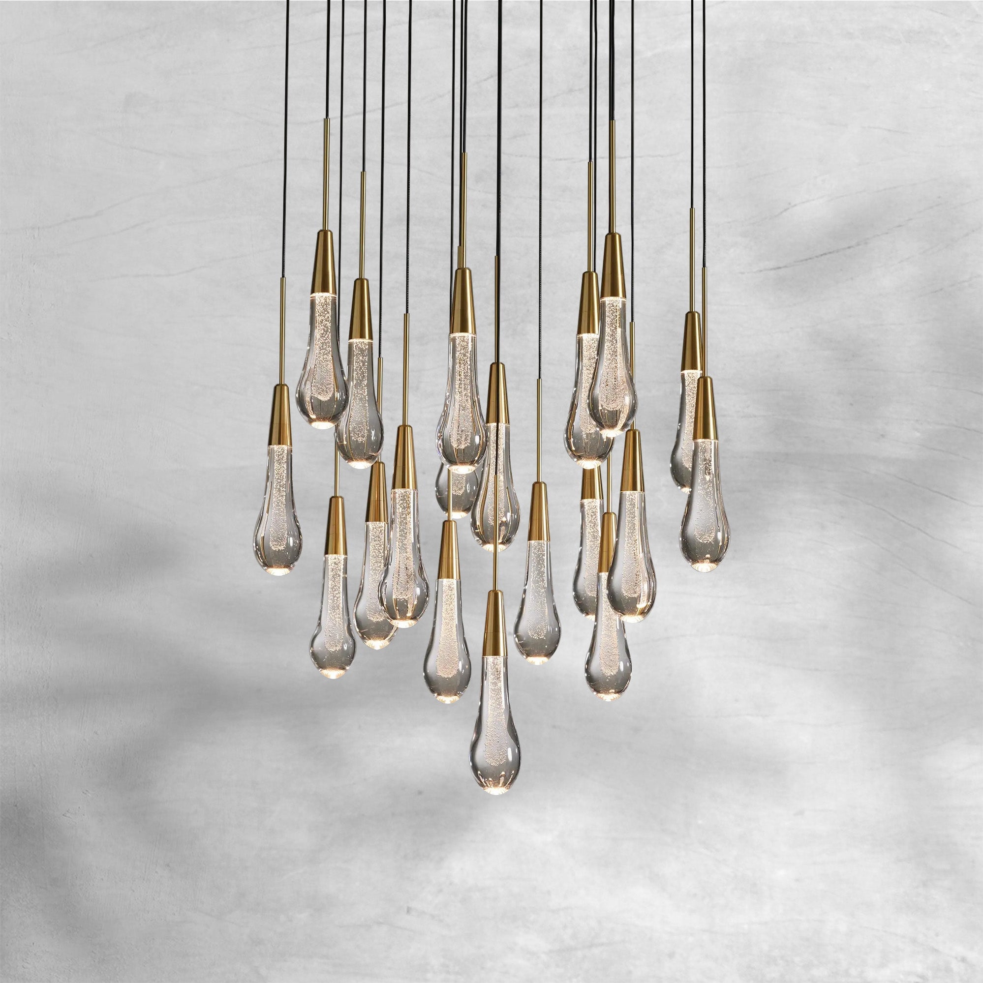 Soltaire Round Chandelier 17" 24" 36“ 48''58“
