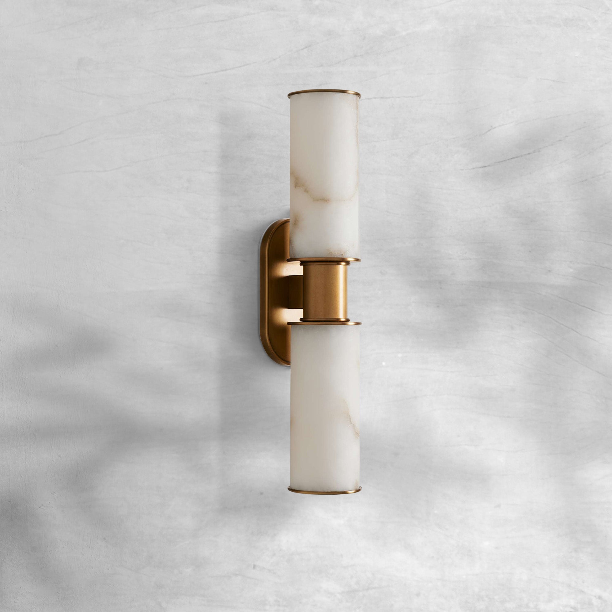 Harlin 2-Light Wall Sconce in Alabaster