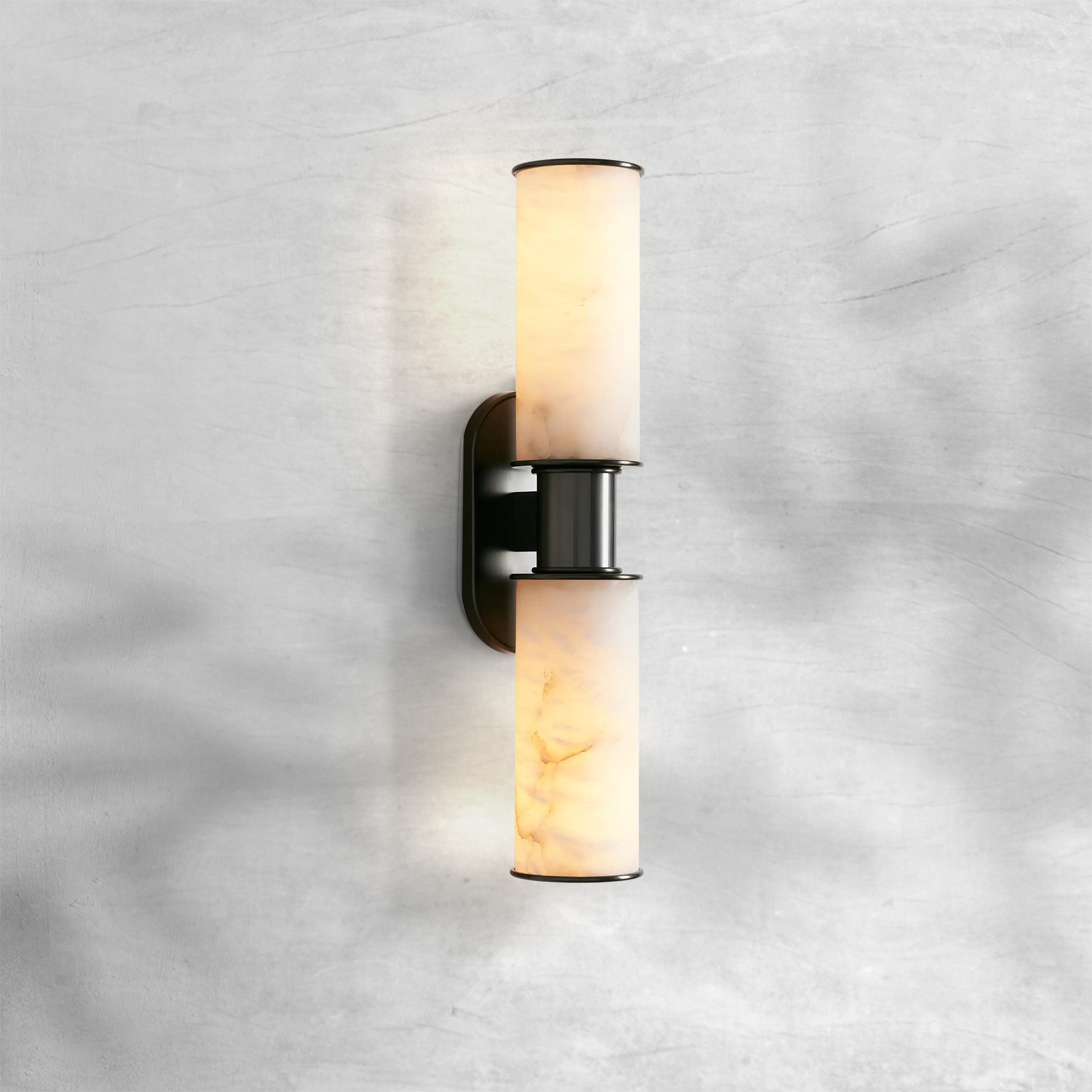 Harlin 2-Light Wall Sconce in Alabaster