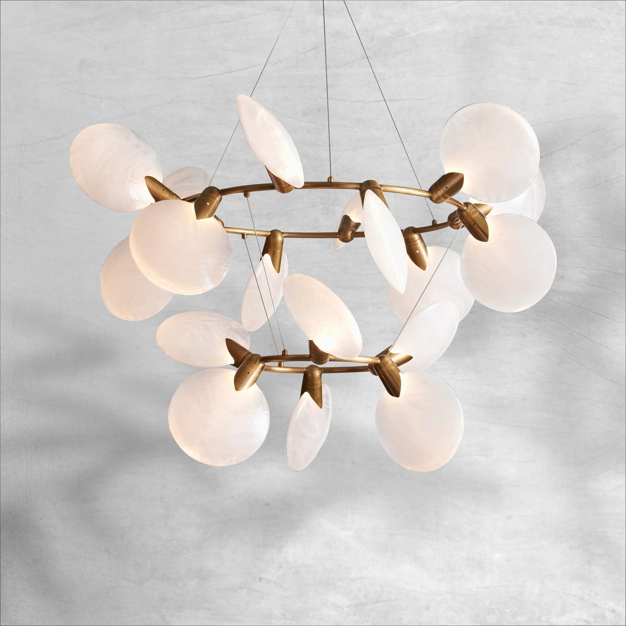 Lyla 2-Tiered Halo Chandelier