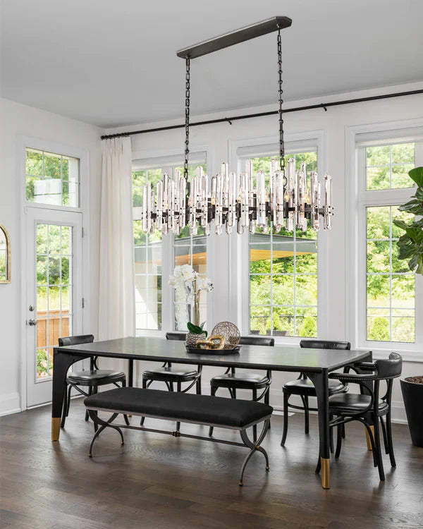 Bonington Rectangular chandelier 54” 72"