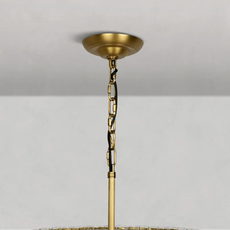 Ghiaccio Oval Chandelier 54"W/65"W