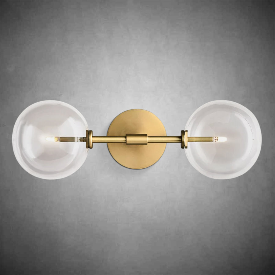Glass Globe Linear Sconce