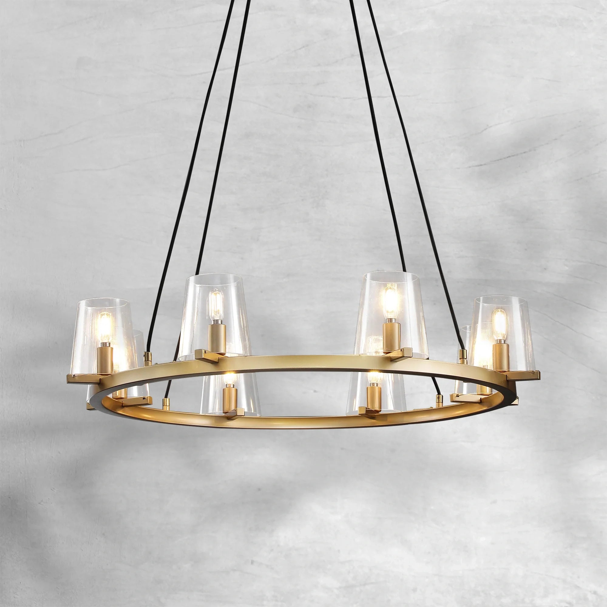 Paricia Glass Round Chandelier 36"48"60"