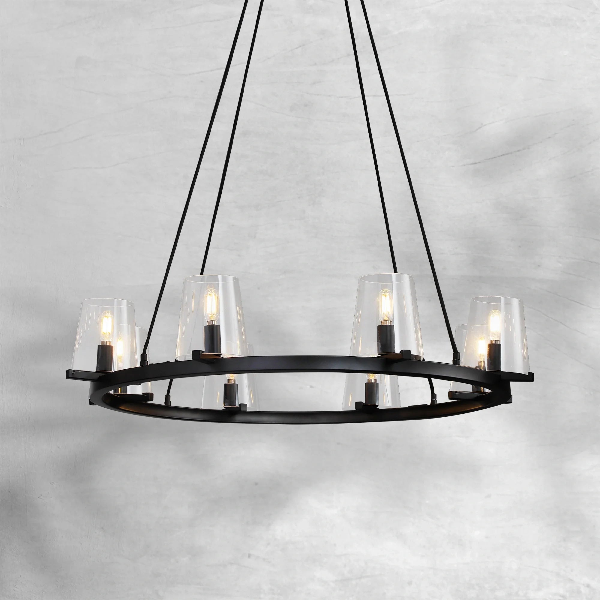 Paricia Glass Round Chandelier 36"48"60"