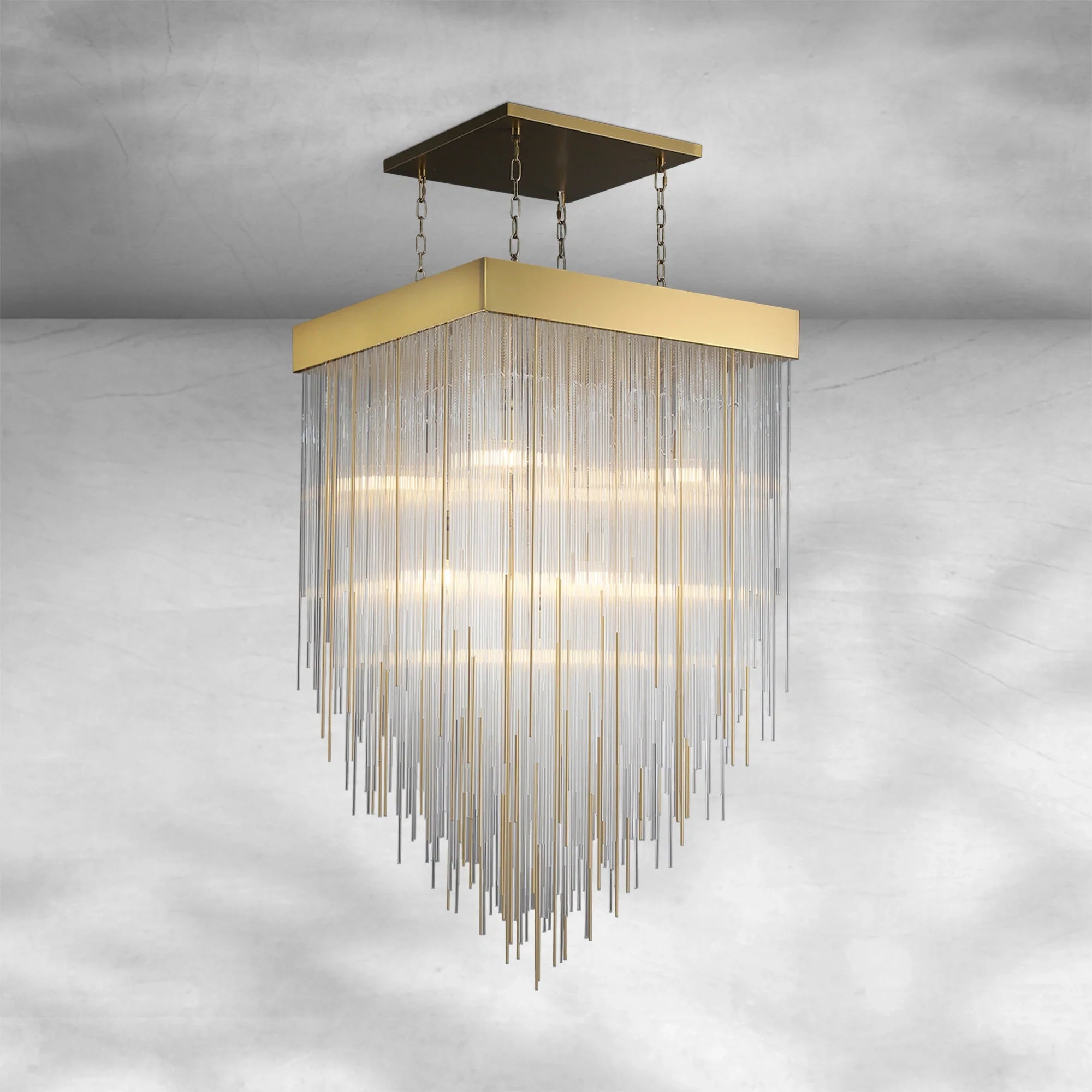 Casa Square Chandelier 21"30"