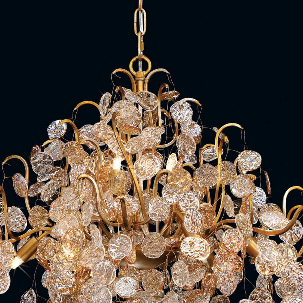 Campobasso 11-Light 33" Chandelier, Gold Finish