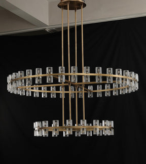 Reger Crystal 2-Tier Round Chandelier 60“