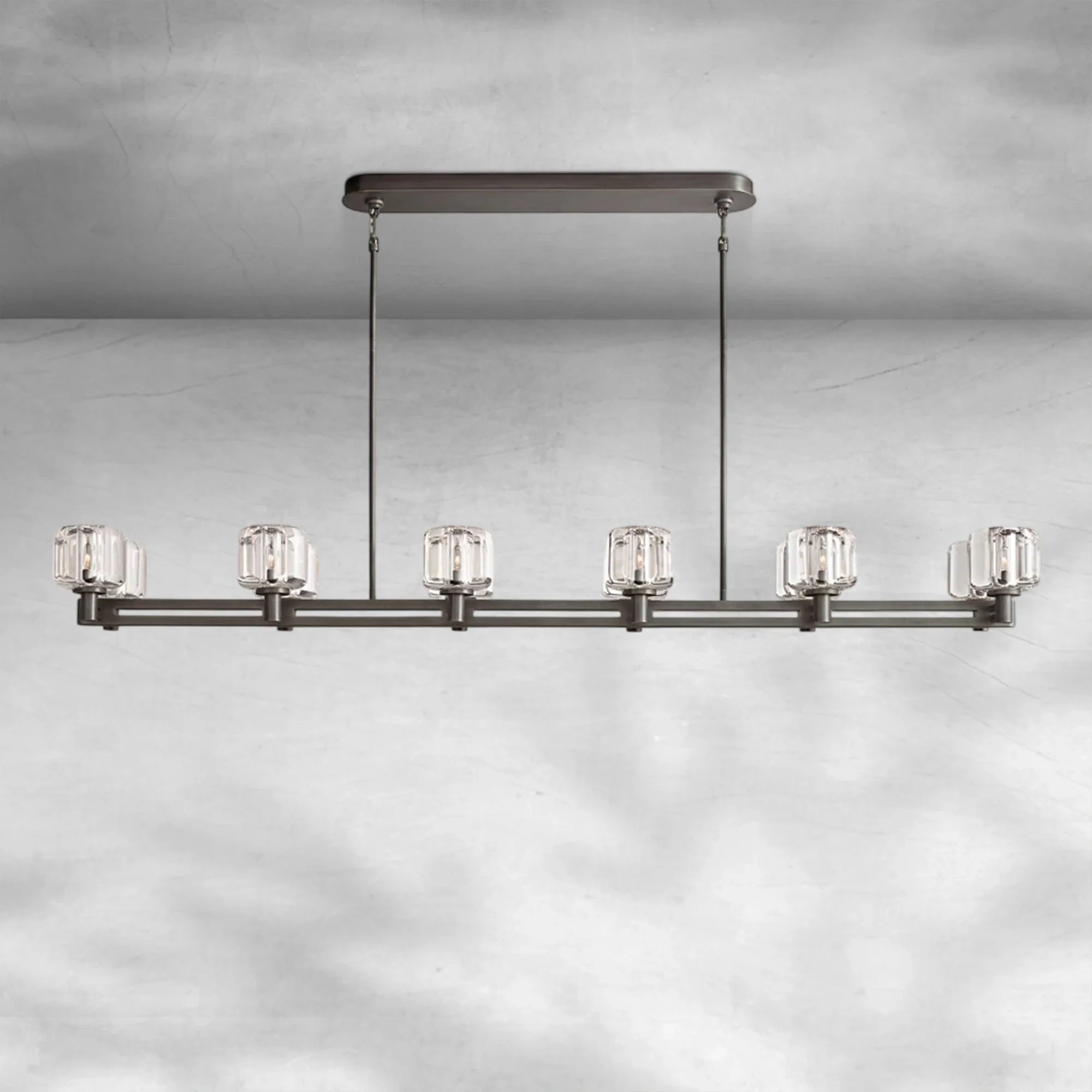 Demaket Double Linear Chandelier 54"72"