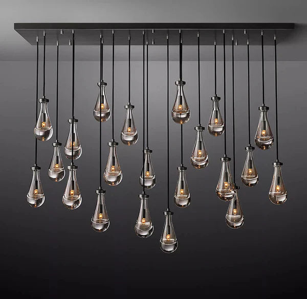 Raindrops Rectangle Chandelier