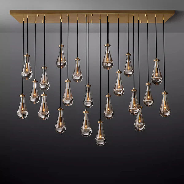 Raindrops Rectangle Chandelier