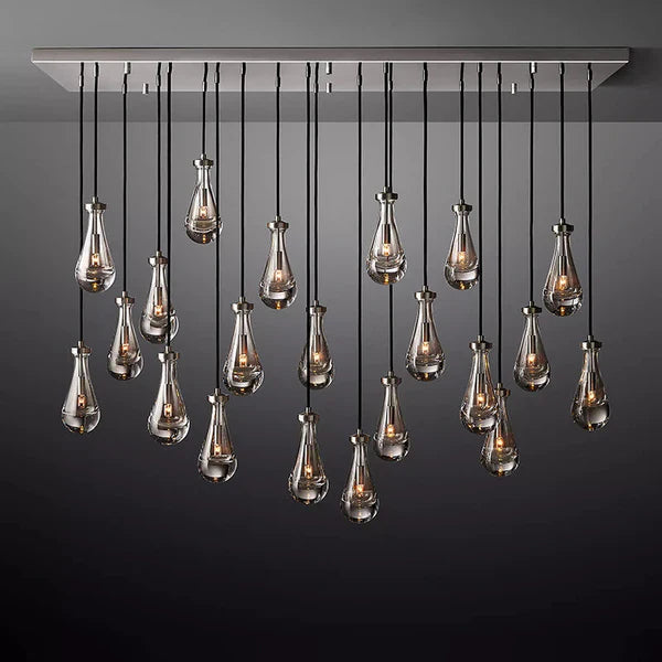 Raindrops Rectangle Chandelier