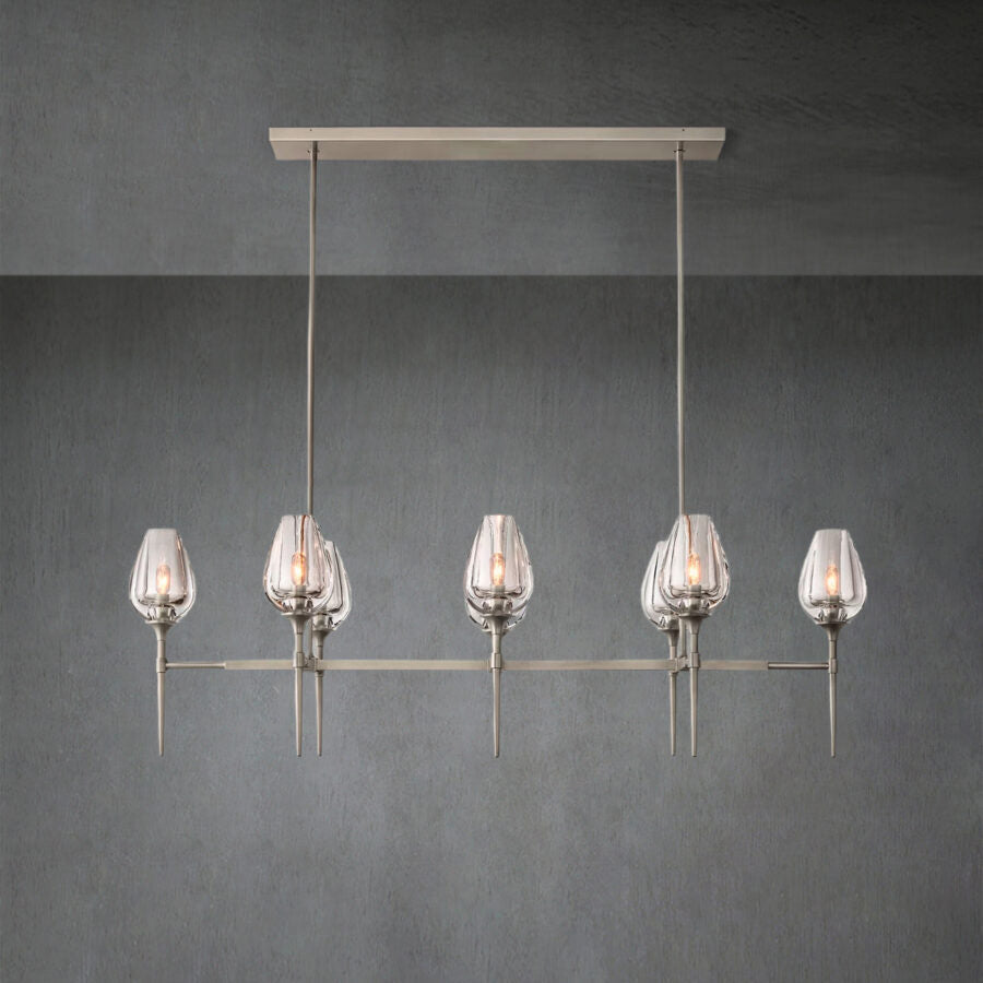 Tulipe Linear Chandelier 52"65"
