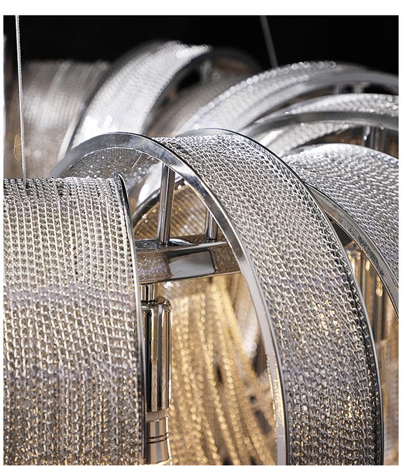 Alisa Luxury  Aluminum Chain Tassel Chandelier