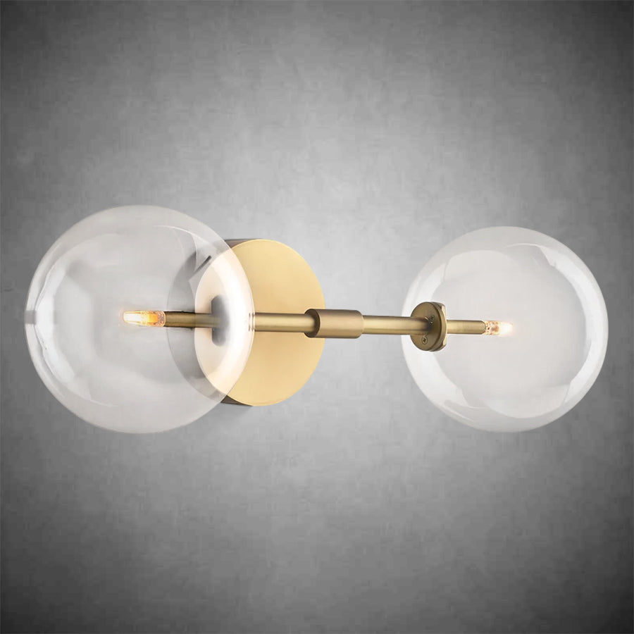 Glass Globe Linear Sconce