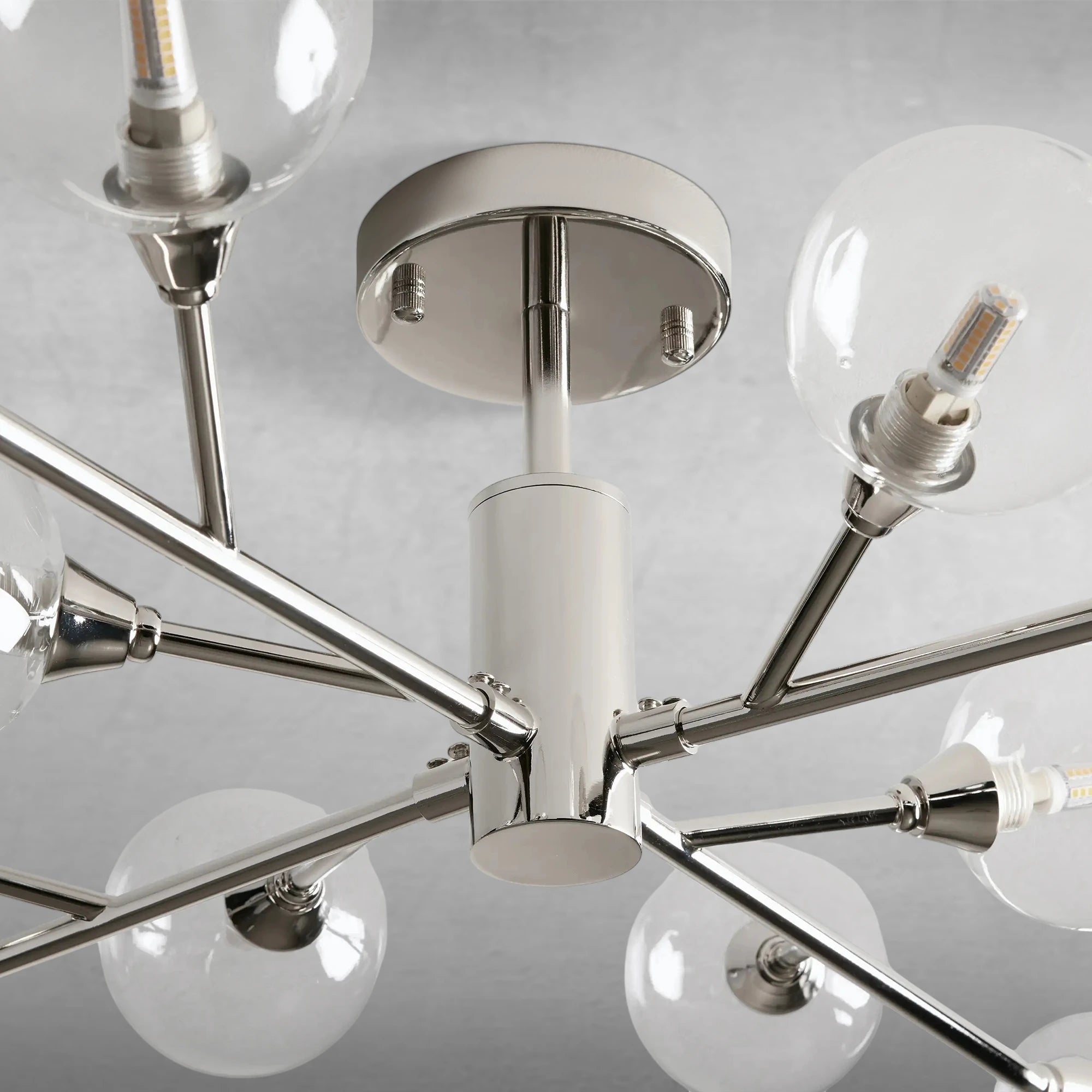 Apollo Moder Glass Ball Flushmount 20''36''47''