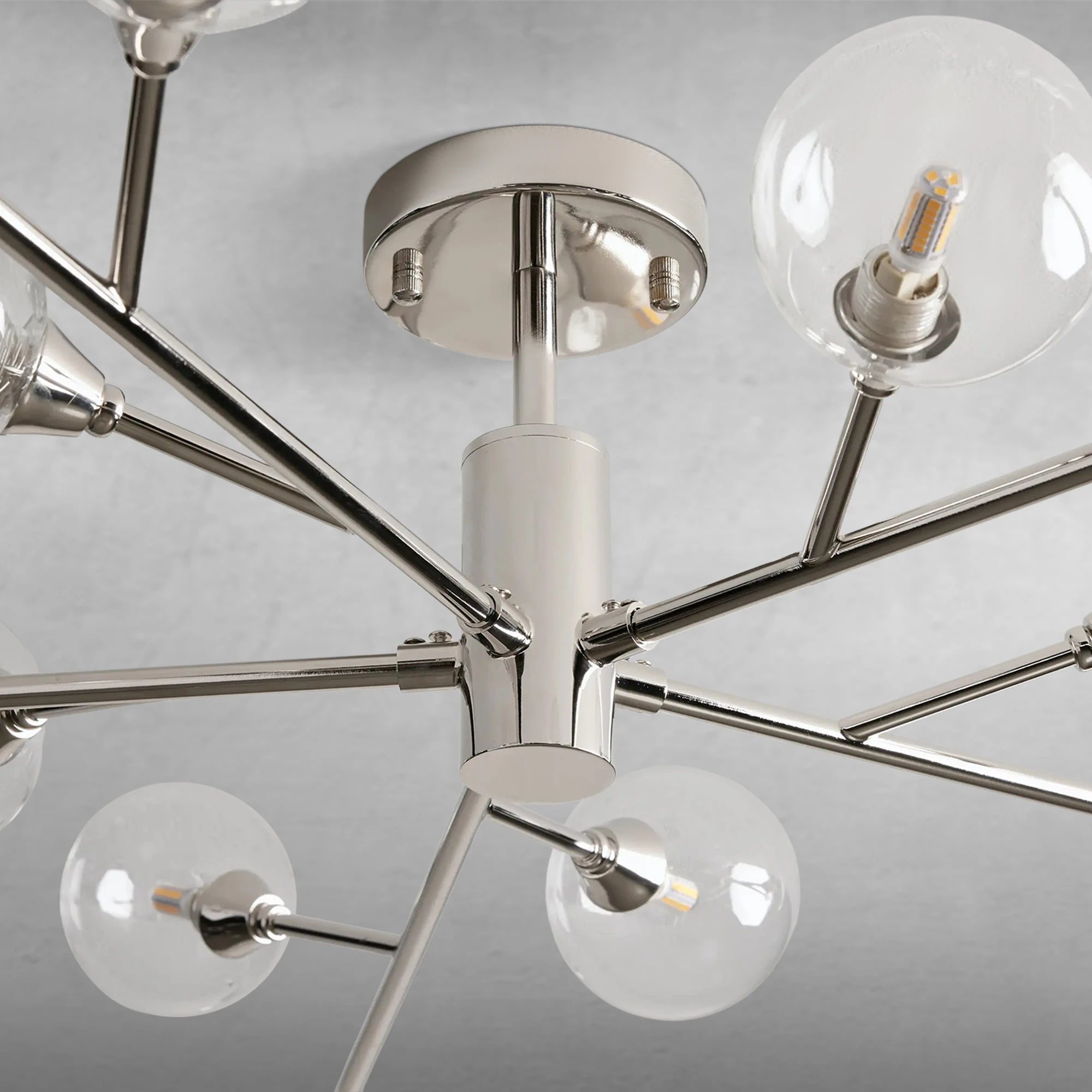 Apollo Moder Glass Ball Flushmount 20''36''47''