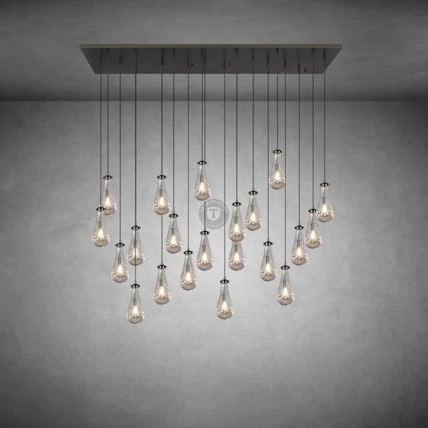 Raindrop Rectangular Chandelier