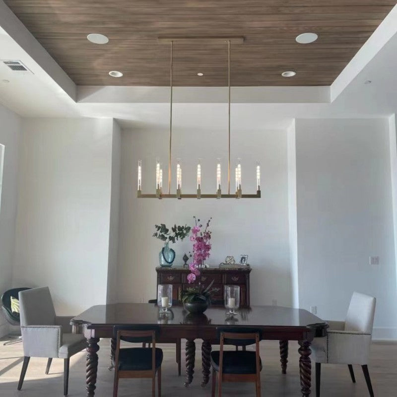 Pulse Linear Chandelier 67" For Living Room Kitchen Dining Room