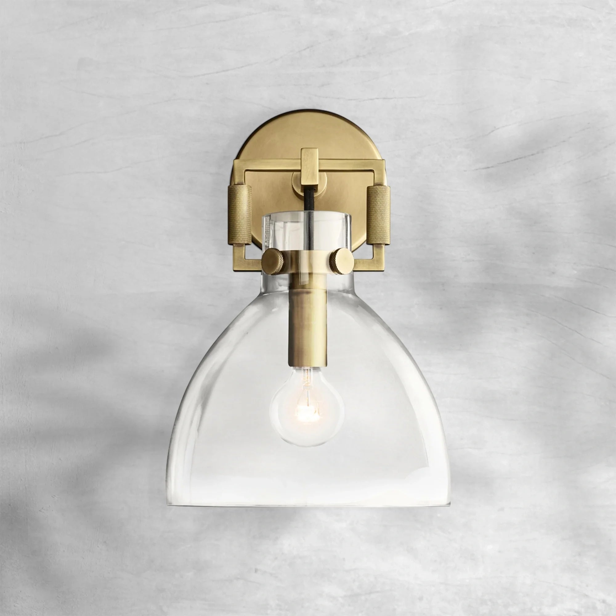 Machine Glass Wall Sconce