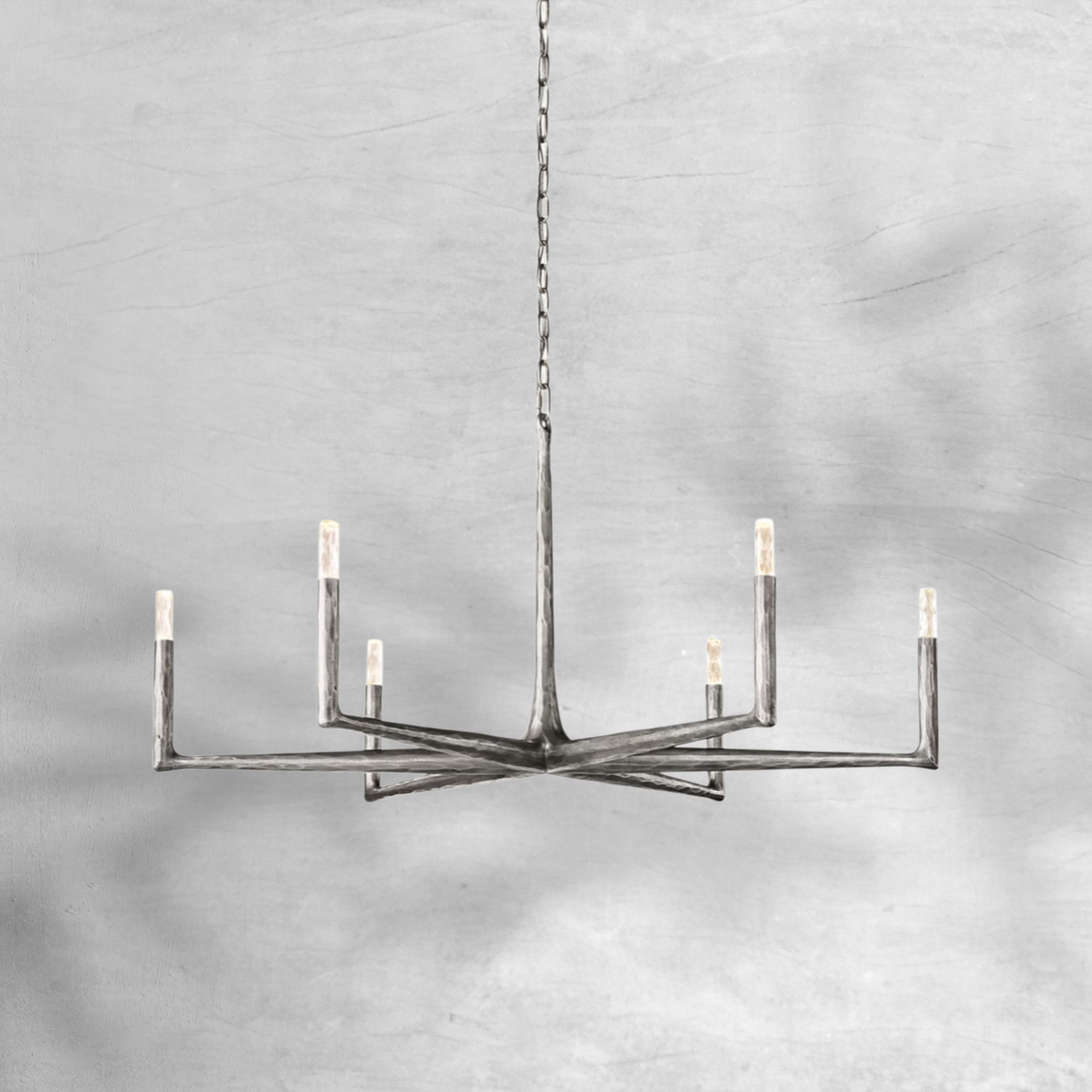Thaddeas Forged Round Chandelier 36" 48” 60” 72”