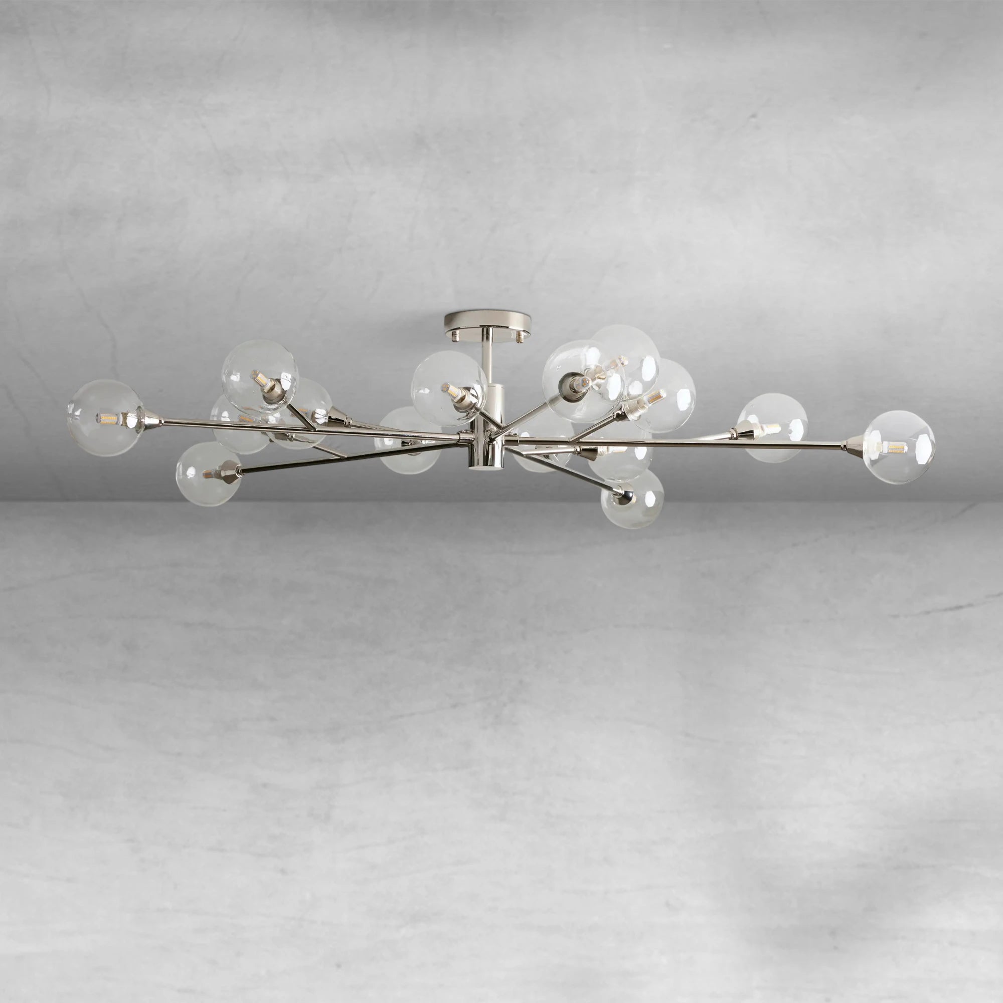 Apollo Moder Glass Ball Flushmount 20''36''47''