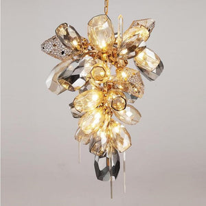 Modern Wine Glass Shape Chandelier Italian Light Luxury Light Fixture for Dining Room/Living Room