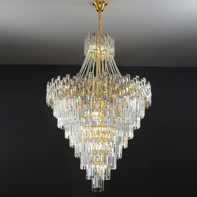 Aria Massive Tiered Crystal Chandelier