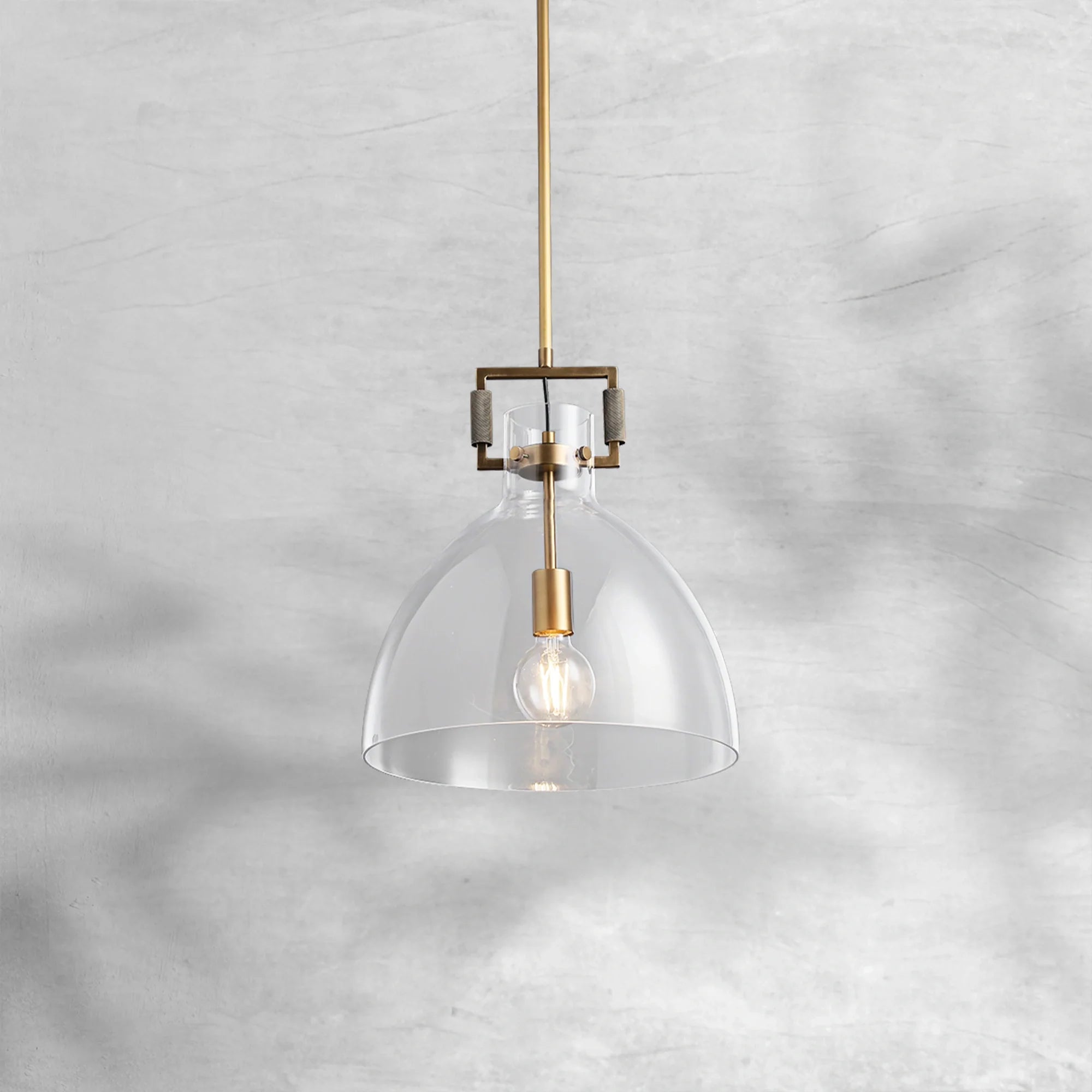 Machine Glass Cloche Pendant 10" 14" 18"