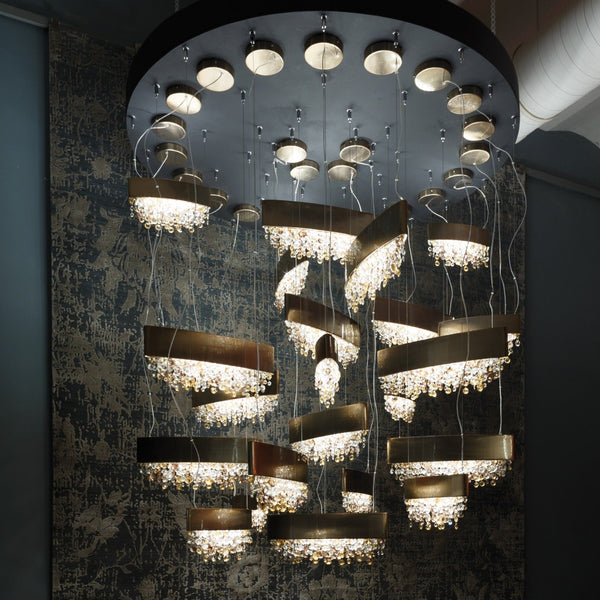 Olà S4 OV 100 | 4 - Light Modern Chandelier - Masiero - Arialamps