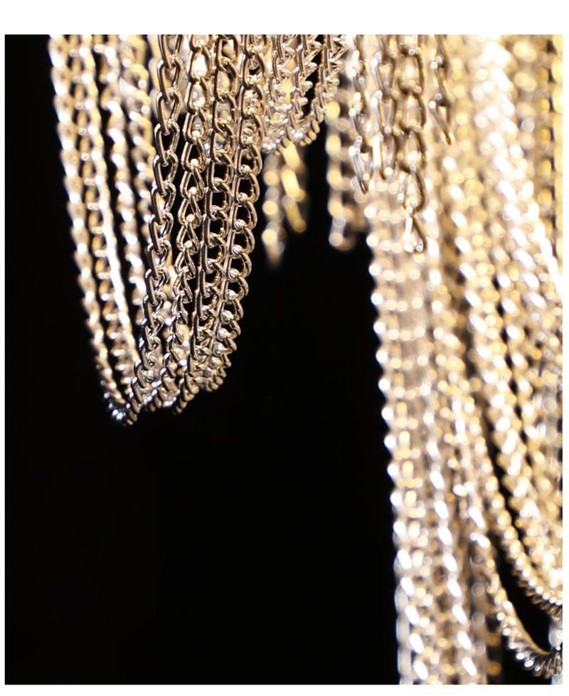 Alisa Luxury  Aluminum Chain Tassel Chandelier