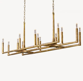 Thod Forged Linear Chandelier 54" 72" 96" & Pendant