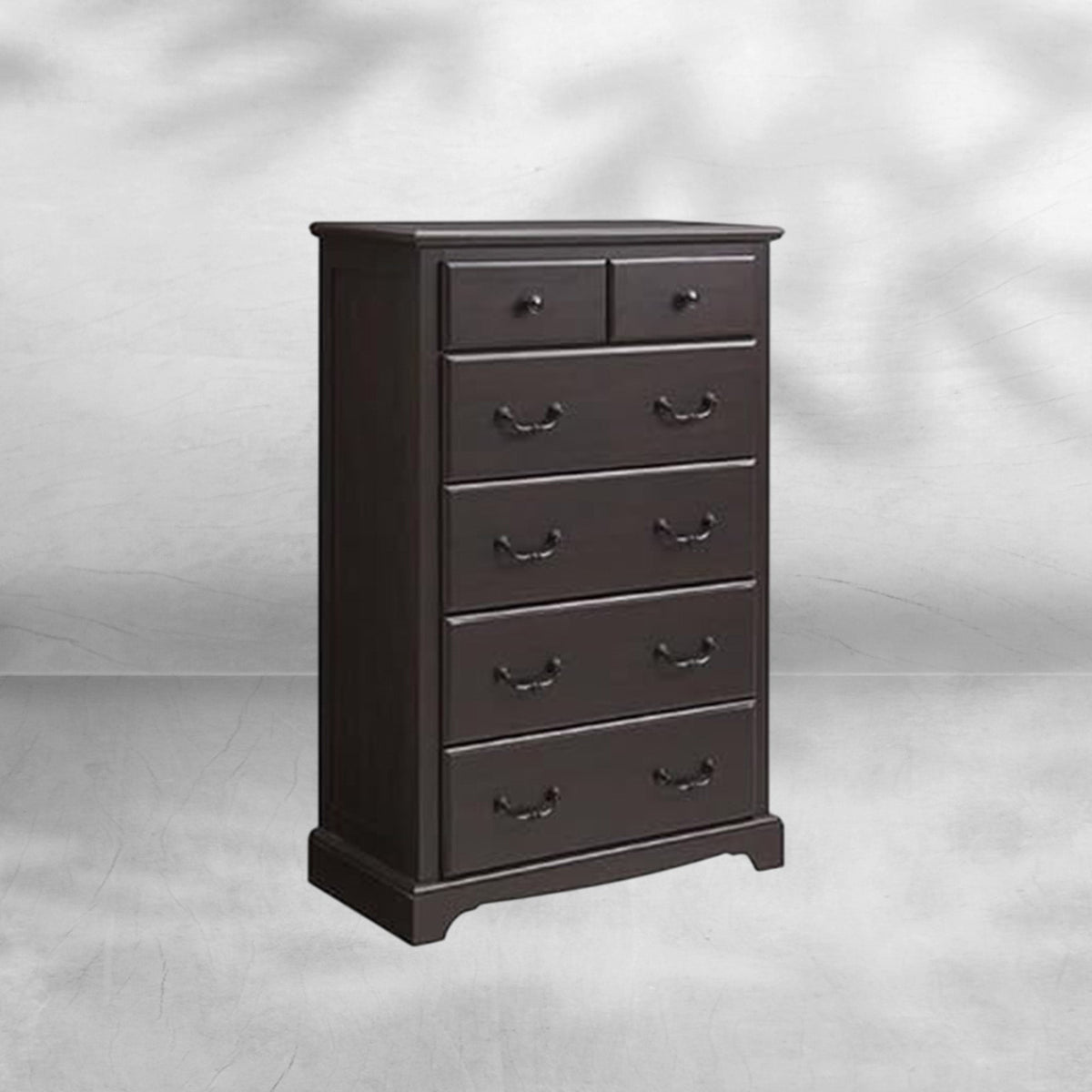Rustic Tall 6-Drawer Dresser Chest for Bedroom