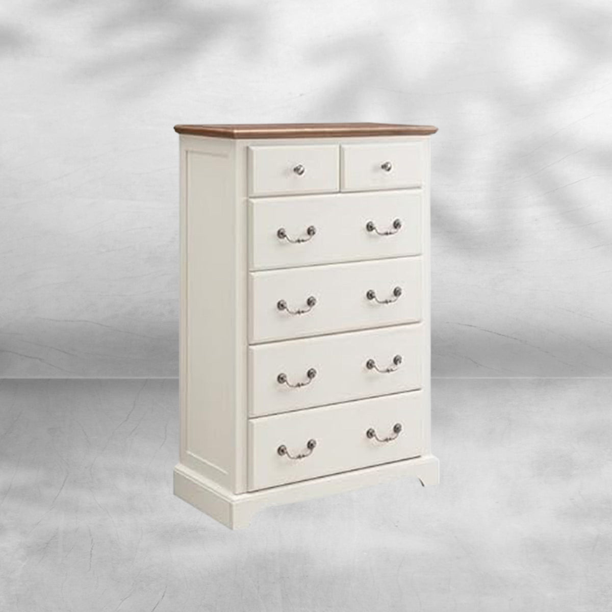 Rustic Tall 6-Drawer Dresser Chest for Bedroom