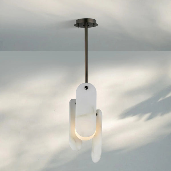 Alabaster Megalith Single Pendant