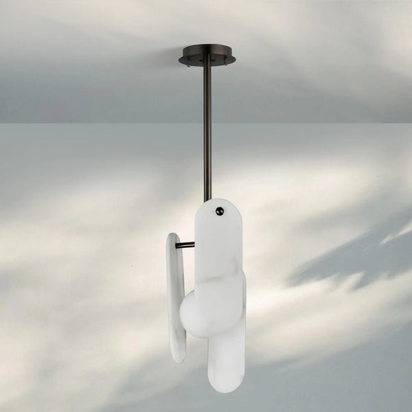 Alabaster Megalith Single Pendant