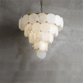 Charlene Marble Multi-Tier Round Chandelier