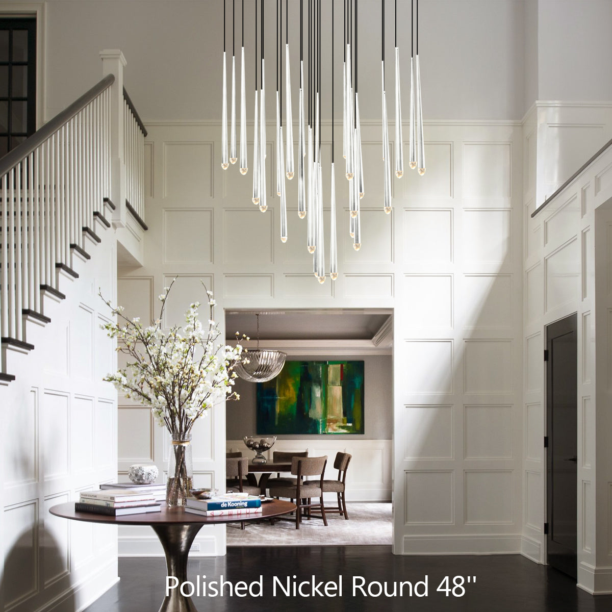 Aquitain Modern Round Chandelier 48"