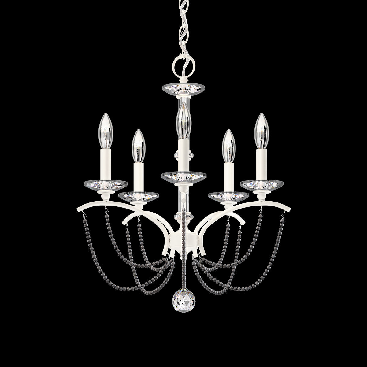 Priscilla Crystal Candlestick Chandelier 18"