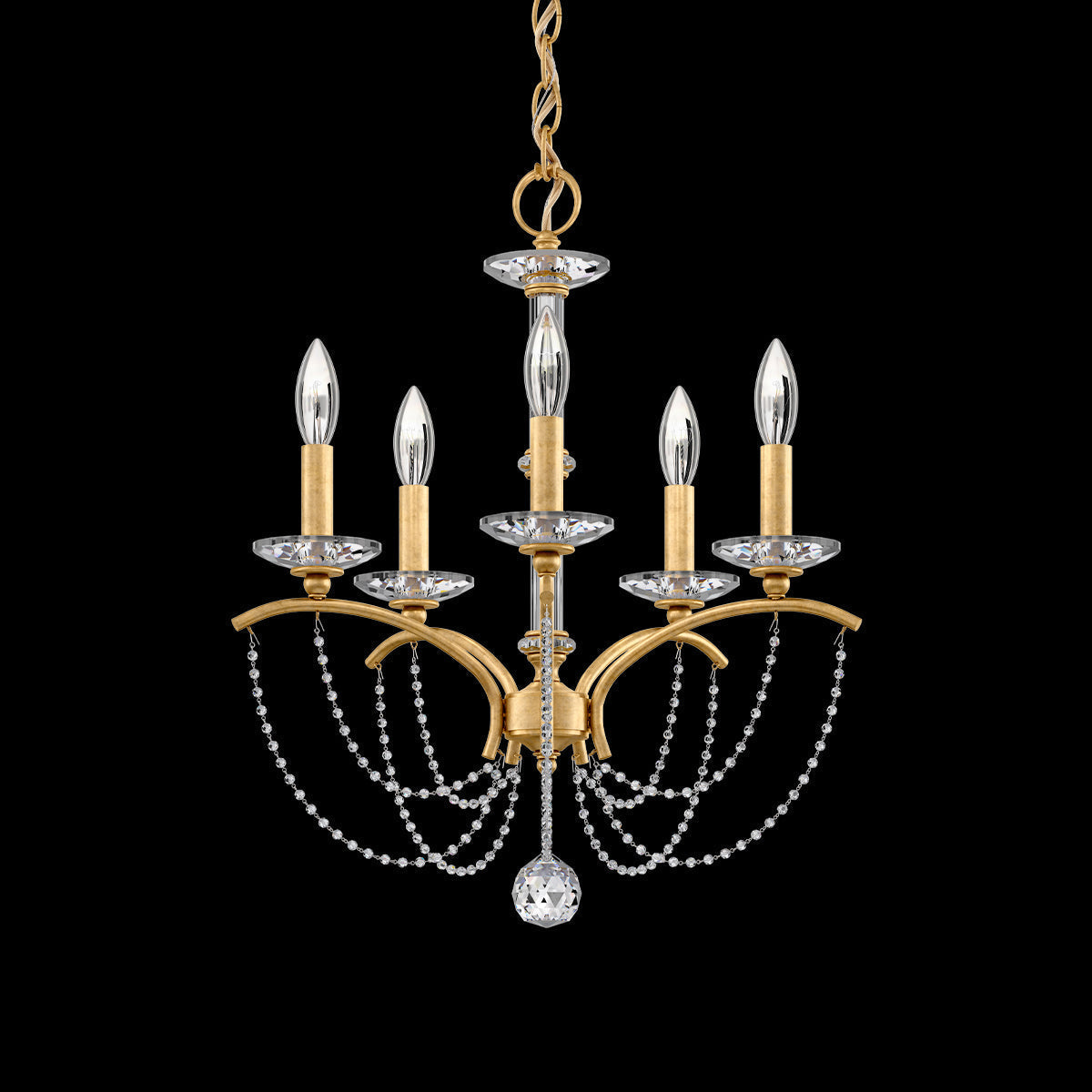 Priscilla Crystal Candlestick Chandelier 18"