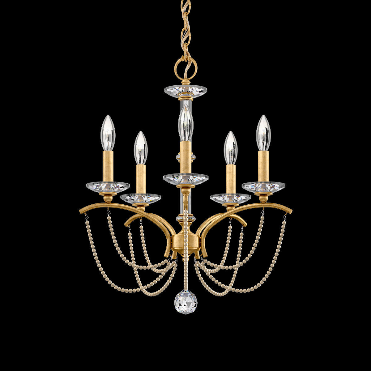 Priscilla Crystal Candlestick Chandelier 18"