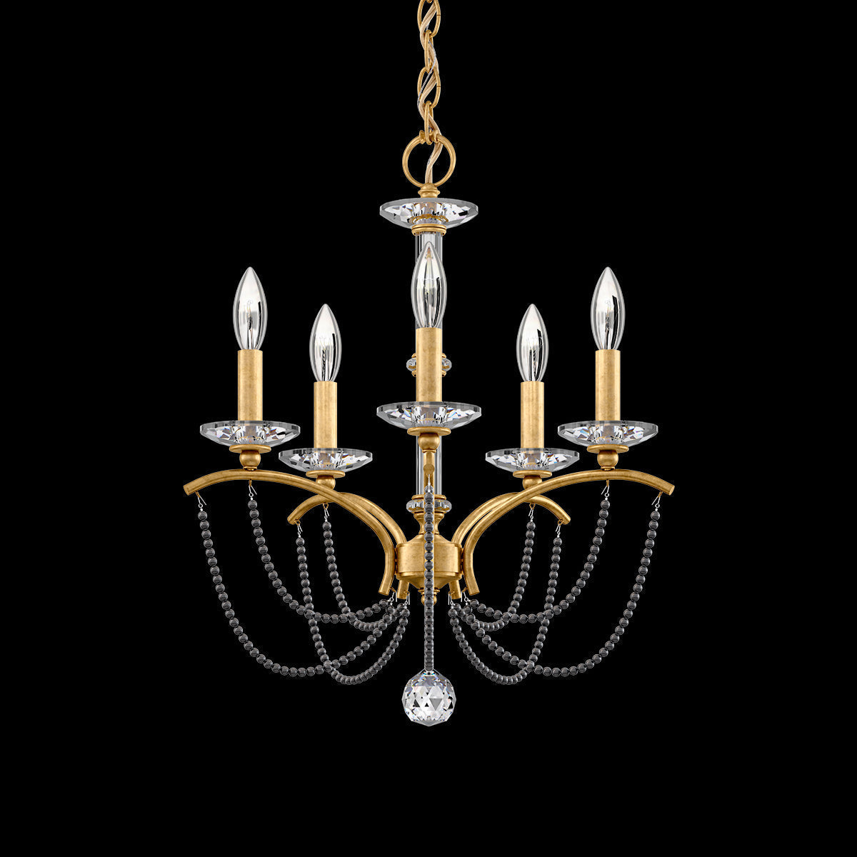 Priscilla Crystal Candlestick Chandelier 18"